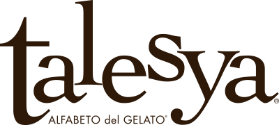 Logo Talesya, alfabeto del gelato